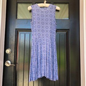 See You Monday blue print dress, size L